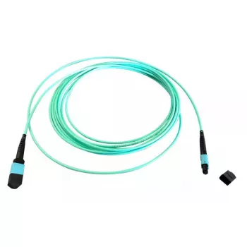 Cable de fibra óptica MTP EFB Elektronik MTPF12MTPFOM3-5-A — OM3, 50 µm, 5 m, aqua