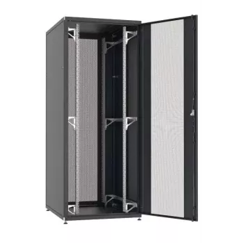EFB Elektronik PRO 42U 19" Armario para servidores, 800x1000 mm, puerta delantera y trasera perforada, gris claro RAL 7035