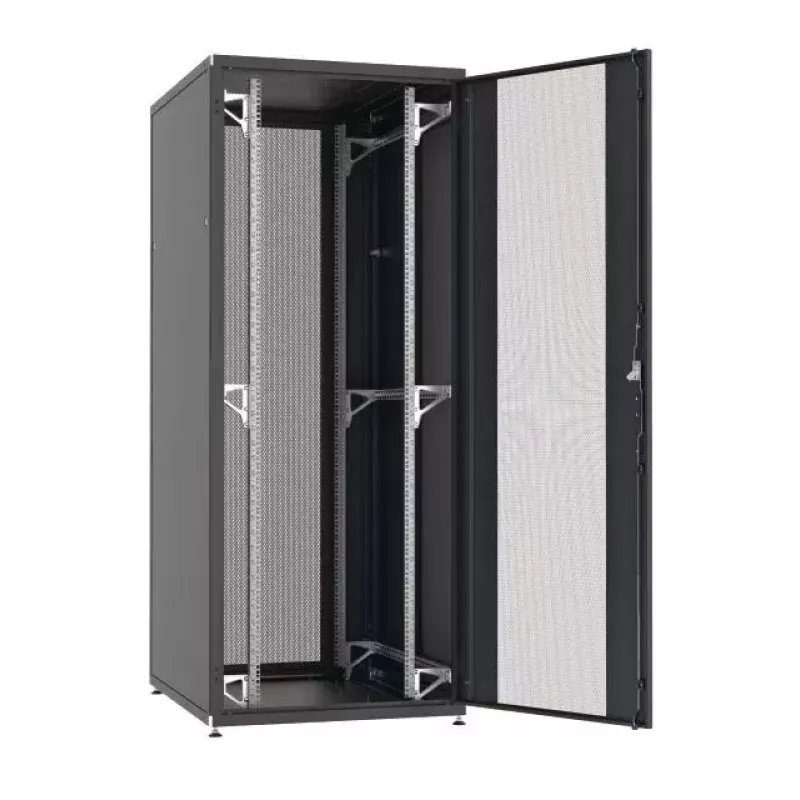 EFB Elektronik PRO 42U 19" Armario para servidores, 800x1000 mm, puerta delantera y trasera perforada, gris claro RAL 7035
