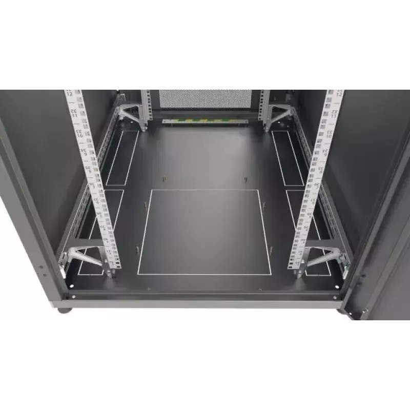 EFB Elektronik PRO 42U 19" Armario para servidores, 800x1000 mm, puerta delantera y trasera perforada, gris claro RAL 7035