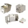 Módulo keystone EFB Elektronik E-20093, diseño plano, plateado, conector hembra RJ-45