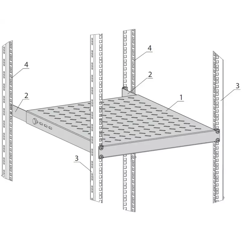 Bandeja para rack EFB Elektronik 691651FGR.8