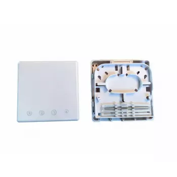 Caja de conexión de red EFB Elektronik FTTH-BOX-IN-6, carcasa de plástico, 80×80×28 mm, blanca