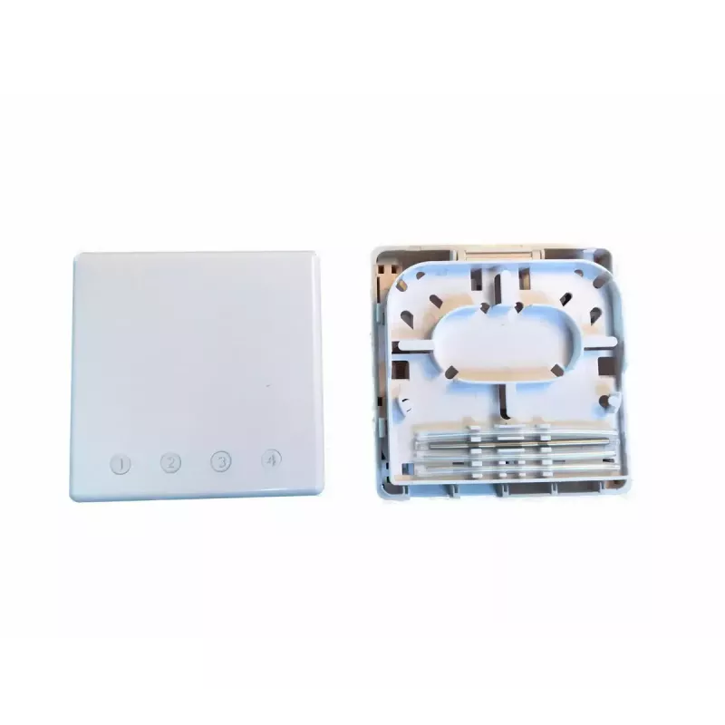Caja de conexión de red EFB Elektronik FTTH-BOX-IN-6, carcasa de plástico, 80×80×28 mm, blanca