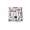 Caja de conexión de red EFB Elektronik FTTH-BOX-IN-6, carcasa de plástico, 80×80×28 mm, blanca