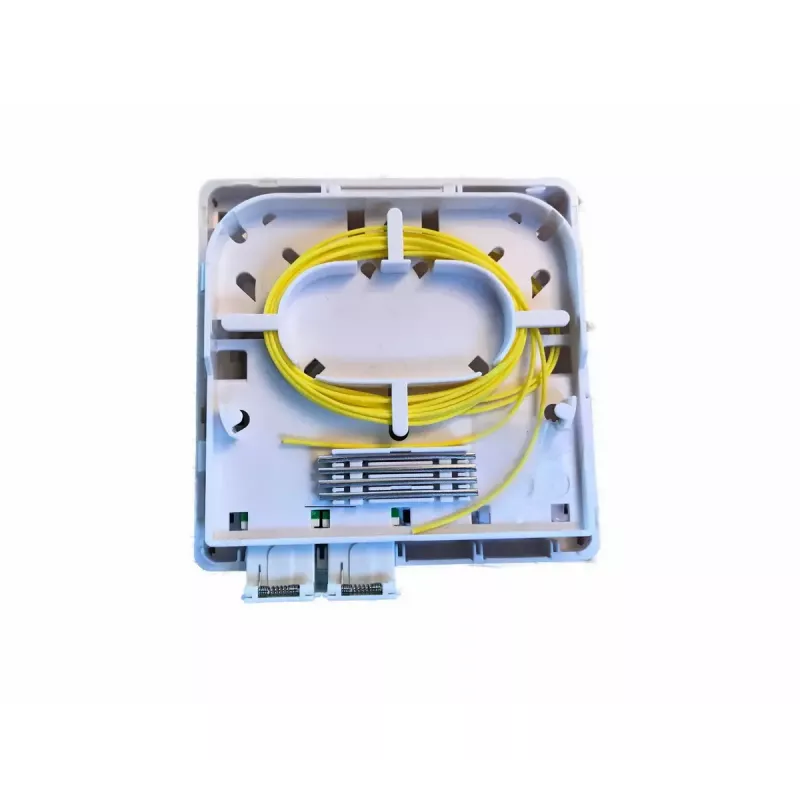 Caja de conexión de red EFB Elektronik FTTH-BOX-IN-6, carcasa de plástico, 80×80×28 mm, blanca