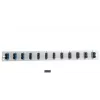 Accesorio para patch panel EFB Elektronik SB-FP-12SC-D-V-OM4 — montaje en rack 1U, 432×13×43,5 mm, gris