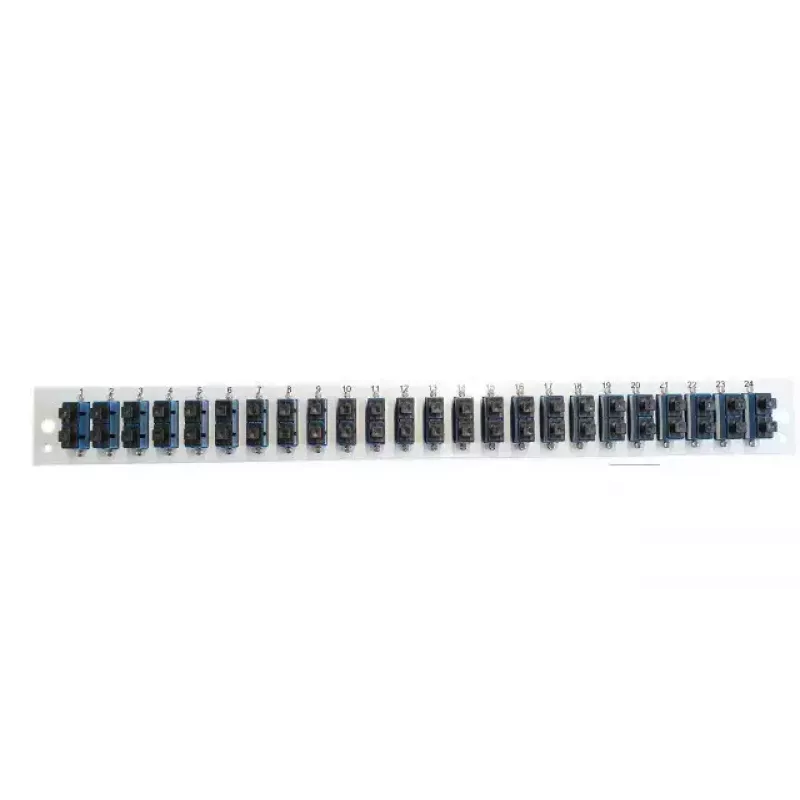 Accesorio para panel de parcheo EFB Elektronik SB-FP-24SC-D-V-OM4 — 1HE montaje en rack, 432×13×43,5 mm, gris