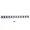 Accesorio para patch panel EFB Elektronik SB-FP-S-12SC-D-V-OS2 — montaje en rack 1U, 12 conexiones de fibra óptica SC, 432×13×43,5 mm