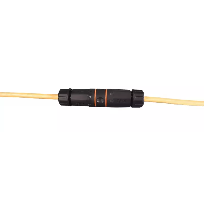 Conector de cable EFB Elektronik IP68DFKRJ456AWP 2x RJ-45 negro