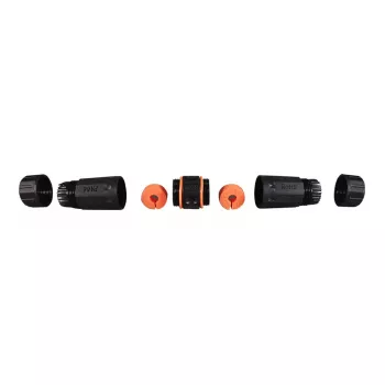 Conector de cable EFB Elektronik IP68DFKRJ456AWP 2x RJ-45 negro