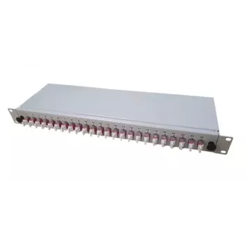 EFB Elektronik B65901.12OM4 Caja breakout, 12x acopladores LC dúplex OM4, parcialmente equipada, gris