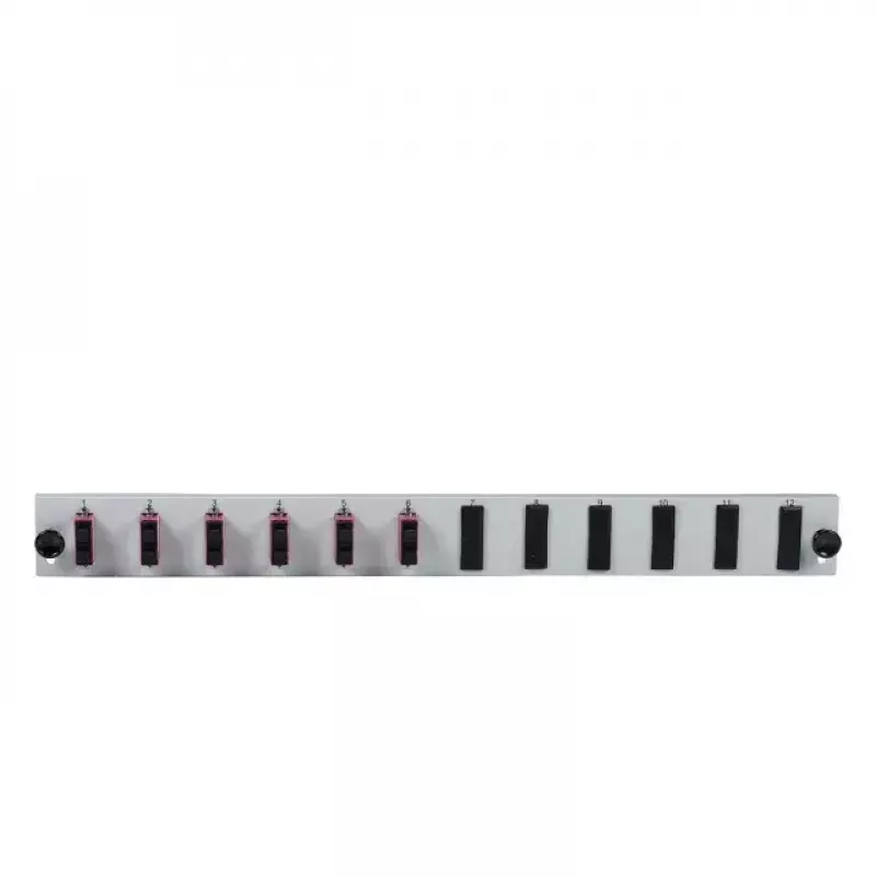 Accesorio para panel de parcheo EFB Elektronik SB-FP-6SC-D-V-OS2 — 1HE rack, 432×13×43,5 mm, gris