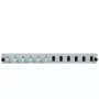 EFB Elektronik SB-FP-6SC-S-OM3 placa frontal de 12 puertos con 6 acopladores LC dúplex OM3, gris, 1U