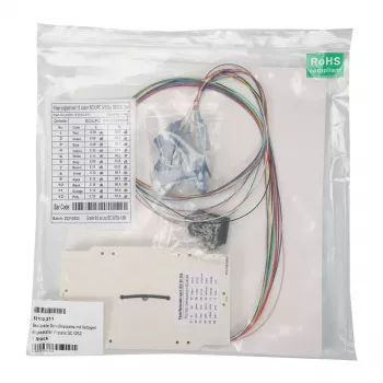 EFB Elektronik 53100.211 Cassette de empalme equipado con pigtails SC OS2 de colores, 0,8 m