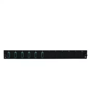 Accesorio para panel de parcheo EFB Elektronik SB-FP-S-6SC-D-V-OM4, 1HE rack, 432×13×43,5 mm, negro