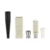 Conector de fibra óptica SC macho EFB Elektronik 53206.21 – conector SC simplex, beige/negro
