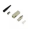 Conector de fibra óptica SC macho EFB Elektronik 53206.21 – conector SC simplex, beige/negro