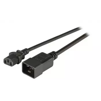 Cable de alimentación EFB Elektronik EK531.3V2, 3 m, conector hembra C20 a conector hembra C13, 250 V, 10 A, negro