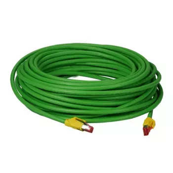 Cable de red EFB Elektronik K8030.15 – Cat5e SF/UTP (S-FTP), RJ-45 a RJ-45, 15 m, verde/amarillo