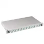 EFB Elektronik B71901L12OM3 Caja de empalme de fibra óptica, LC 50/125 µm OM3, 12 pigtails/6 acopladores, 19