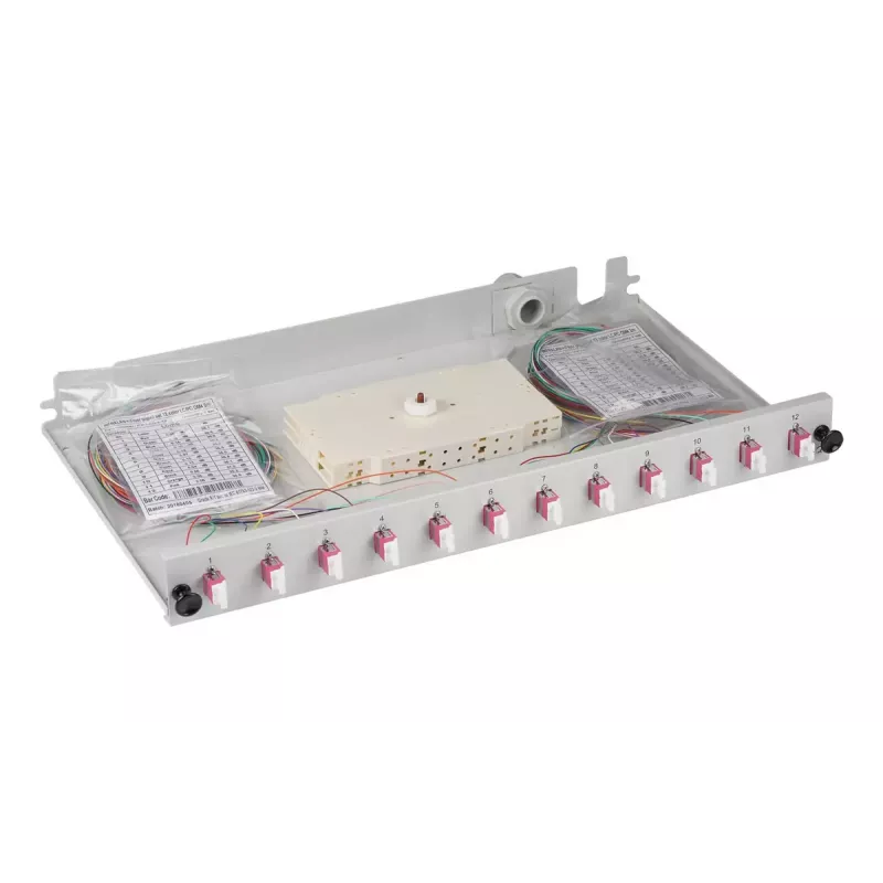 Patch panel EFB Elektronik B71901L48OM4 1U LC OM4 gris