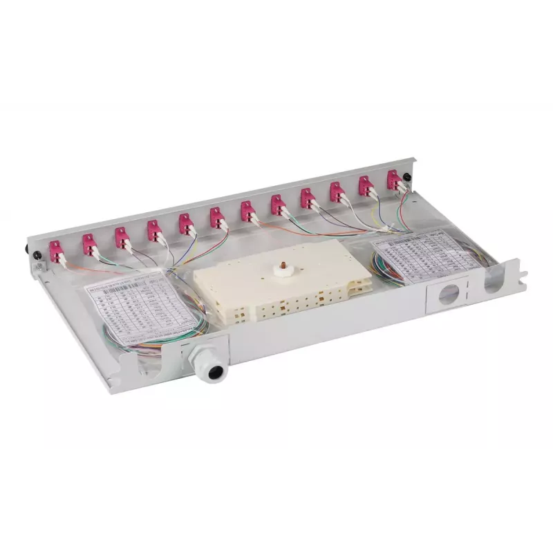 Patch panel EFB Elektronik B71901L48OM4 1U LC OM4 gris