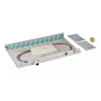 Patch panel EFB Elektronik BA71901L12OM3 1U LC OM3 gris