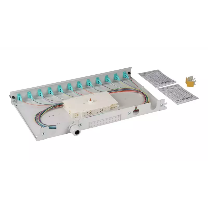 Patch panel EFB Elektronik BA71901L12OM3 1U LC OM3 gris