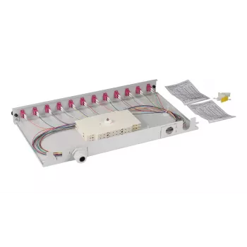 Patch panel EFB Elektronik BA71901L12OM4 1U LC OM4 gris
