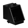 Accesorio para patch panel EFB Elektronik 38018.4-100, negro poliuretano, ancho 16,5 mm, profundidad 18,1 mm