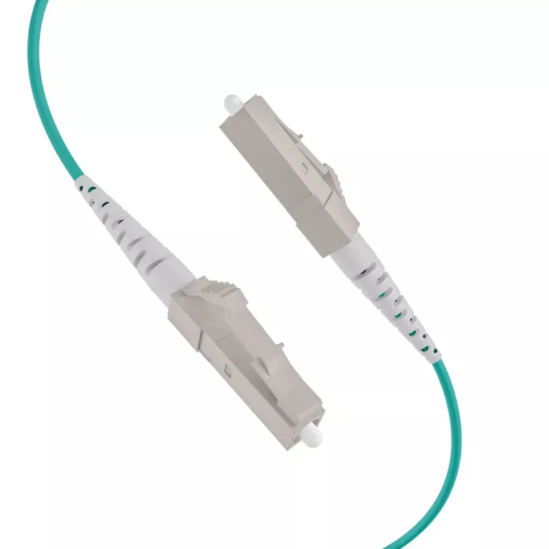 Cable de fibra óptica EFB Elektronik O8303S10OM3 4x LC OM3 10 m aqua beige negro