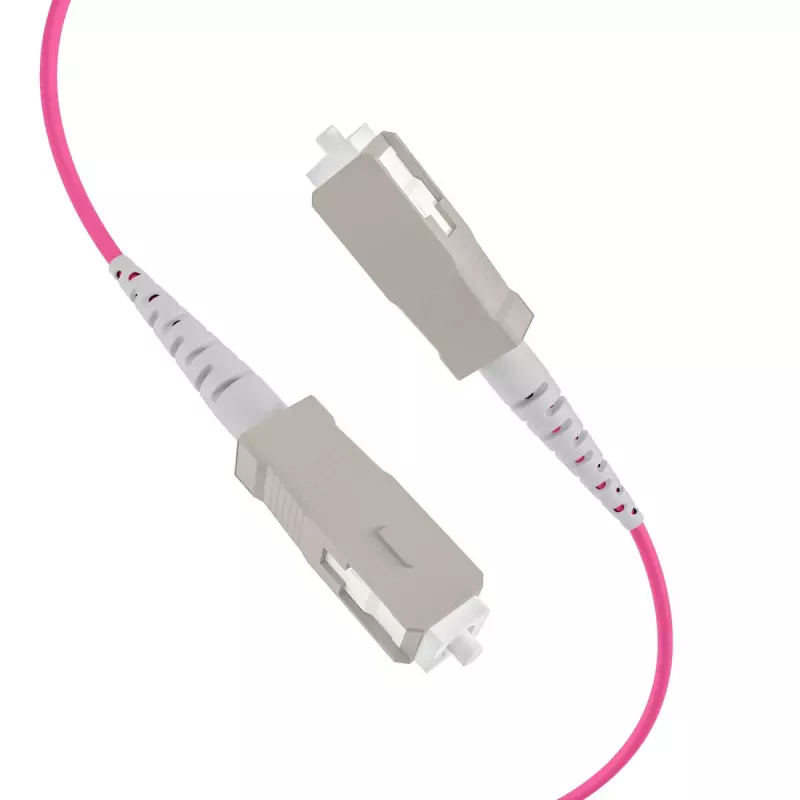 Cable de fibra óptica EFB Elektronik O8301S10OM4 4x SC OM4 10 m beige negro magenta