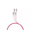 Cable de fibra óptica EFB Elektronik O8301S10OM4 4x SC OM4 10 m beige negro magenta