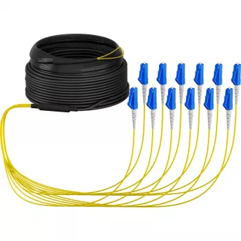 Cable de fibra óptica EFB Elektronik O8342S10OS2 12x LC OS2 10 m negro azul amarillo