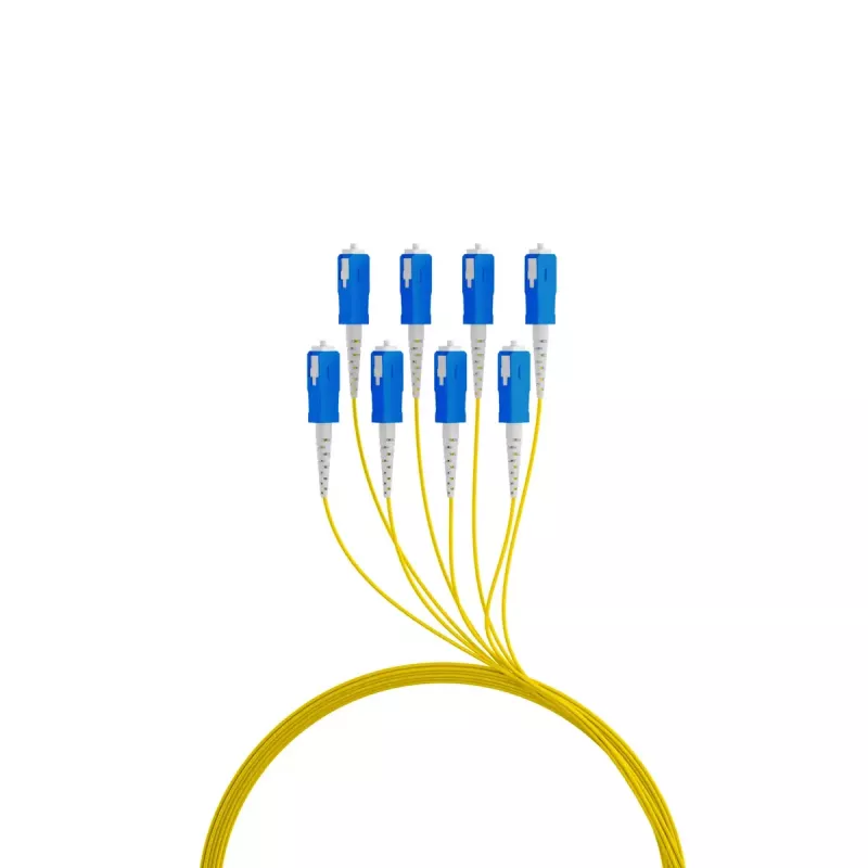 Cable de fibra óptica EFB Elektronik O8321S10OS2 8x SC OS2 10 m negro azul amarillo