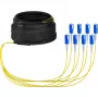 Cable de fibra óptica EFB Elektronik O8321S10OS2 8x SC OS2 10 m negro azul amarillo