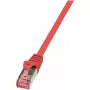 Cable de red LogiLink Cat.6 S/FTP RJ-45 0.5m rojo