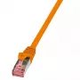 Cable de red LogiLink 0,5m RJ-45 Cat6 S/FTP naranja