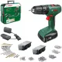 Atornillador percutor con batería Bosch EasyImpact 18V 40 Nm, 2 velocidades, portabrocas 13 mm
