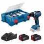 Atornillador con batería Bosch GSR 18V-65, 18 V, kit con 2 baterías de 4,0 Ah y L-Boxx