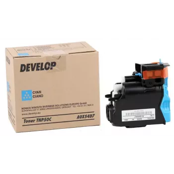 Develop TNP-50 Cartucho de tóner para ineo+ 3100P, cian (A0X54D7)