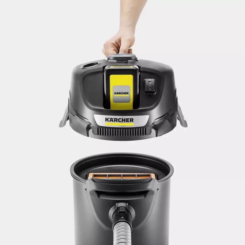 Karcher AD 2 Battery Set Aspirador de cenizas inalámbrico, incl. batería y cargador