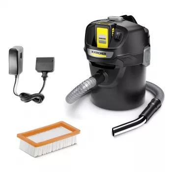 Karcher AD 2 Battery Set Aspirador de cenizas inalámbrico, incl. batería y cargador