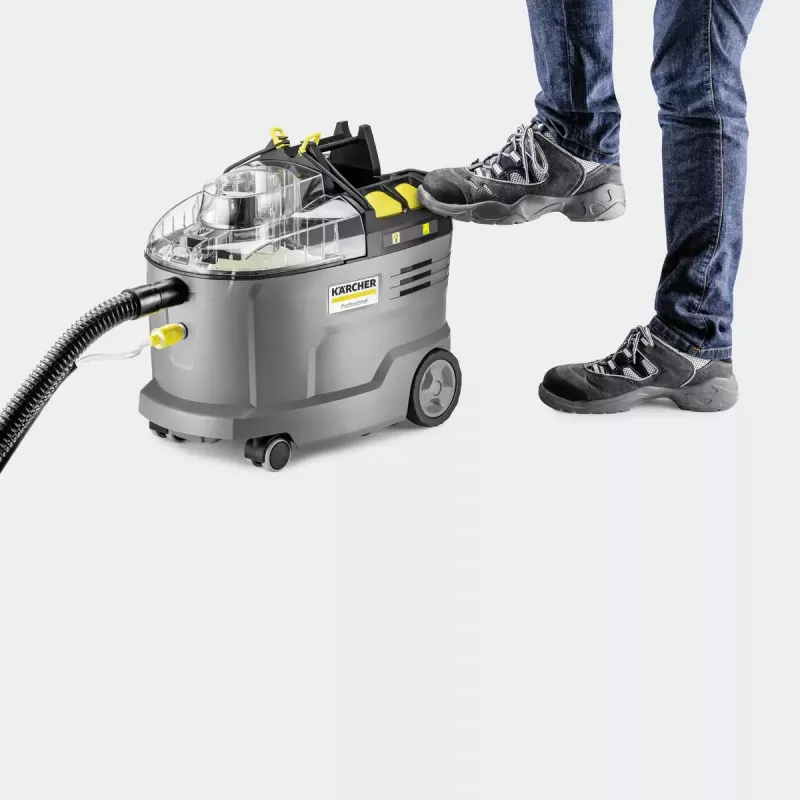 Máquina de limpieza de alfombras de avance Kärcher 1.101-700.0 negro intenso gris amarillo
