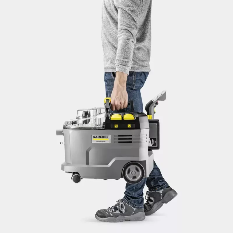 Máquina de limpieza de alfombras de avance Kärcher 1.101-700.0 negro intenso gris amarillo