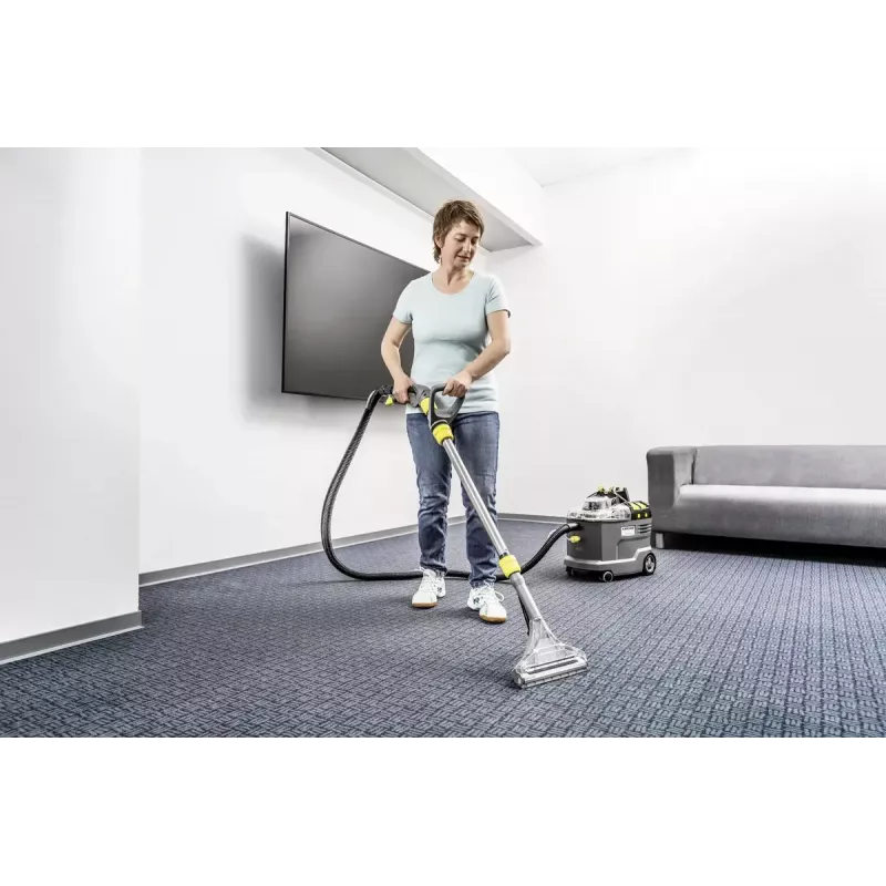 Máquina de limpieza de alfombras de avance Kärcher 1.101-702.0 negro intenso gris amarillo