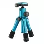 Trípode Mantona 21184 para cámaras digitales/de vídeo 3 patas azul