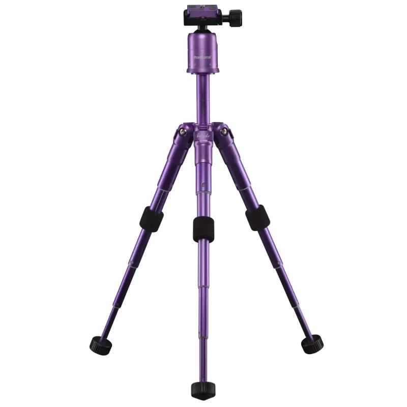 Trípode Mantona 21188 para cámaras digitales/de vídeo 3 patas lila