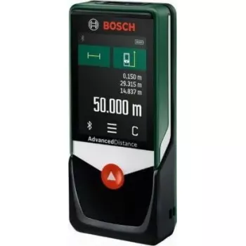 Medidor de distancias láser Bosch AdvancedDistance 50C — alcance de 50 m, modelo 0603672202